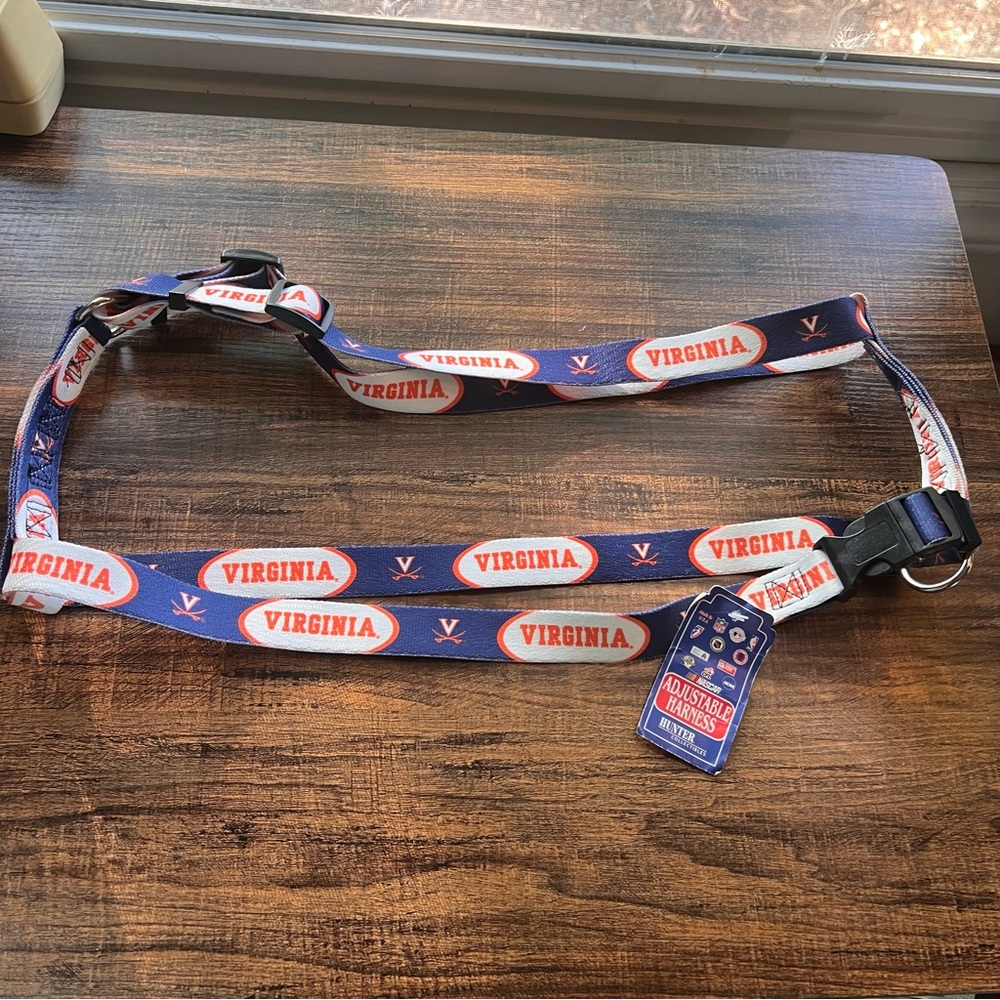 Virginia Cavaliers Dog Harness - Large, Adjustable Collegiate